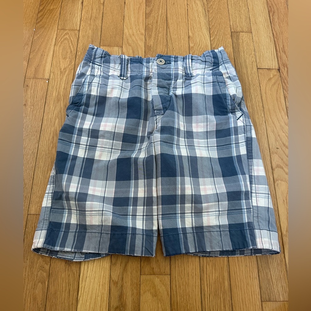 Abercrombie Kids Blue Plaid Shorts Size 12